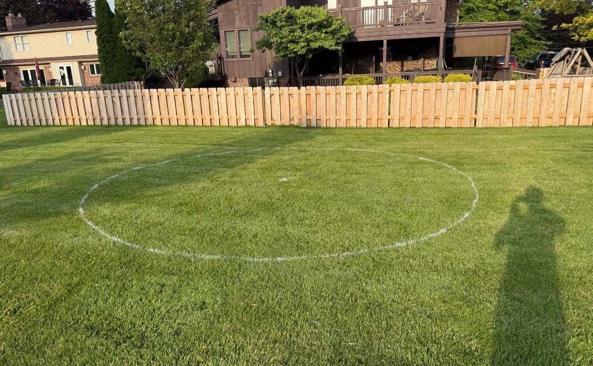 Before: Fire-pit & outdoor living project