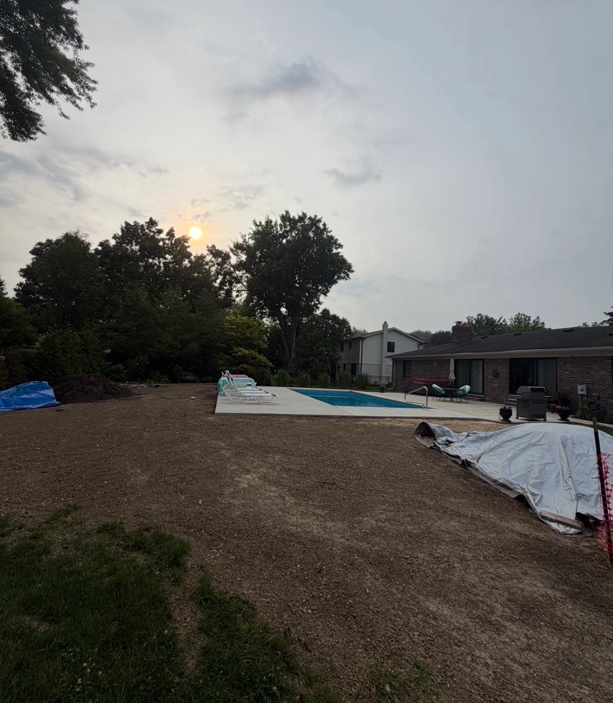 Before: Grading & sod project